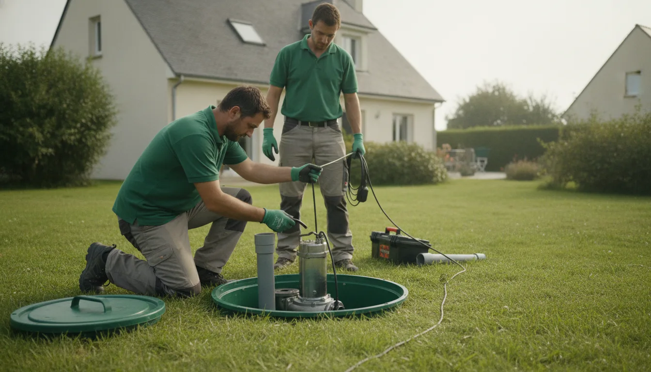 Dépannage pompe de relevage Le Relecq-Kerhuon – méthode / geste technique
